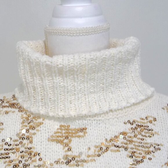 LAVISH SEQUIN SWEATER MEDIUM - Picture 2 of 9